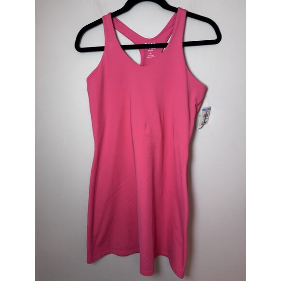 Nic+ Zoe Flexfit Active Performance Workout Dress Golf Attire Coral Punch Pink M - Picture 3 of 12